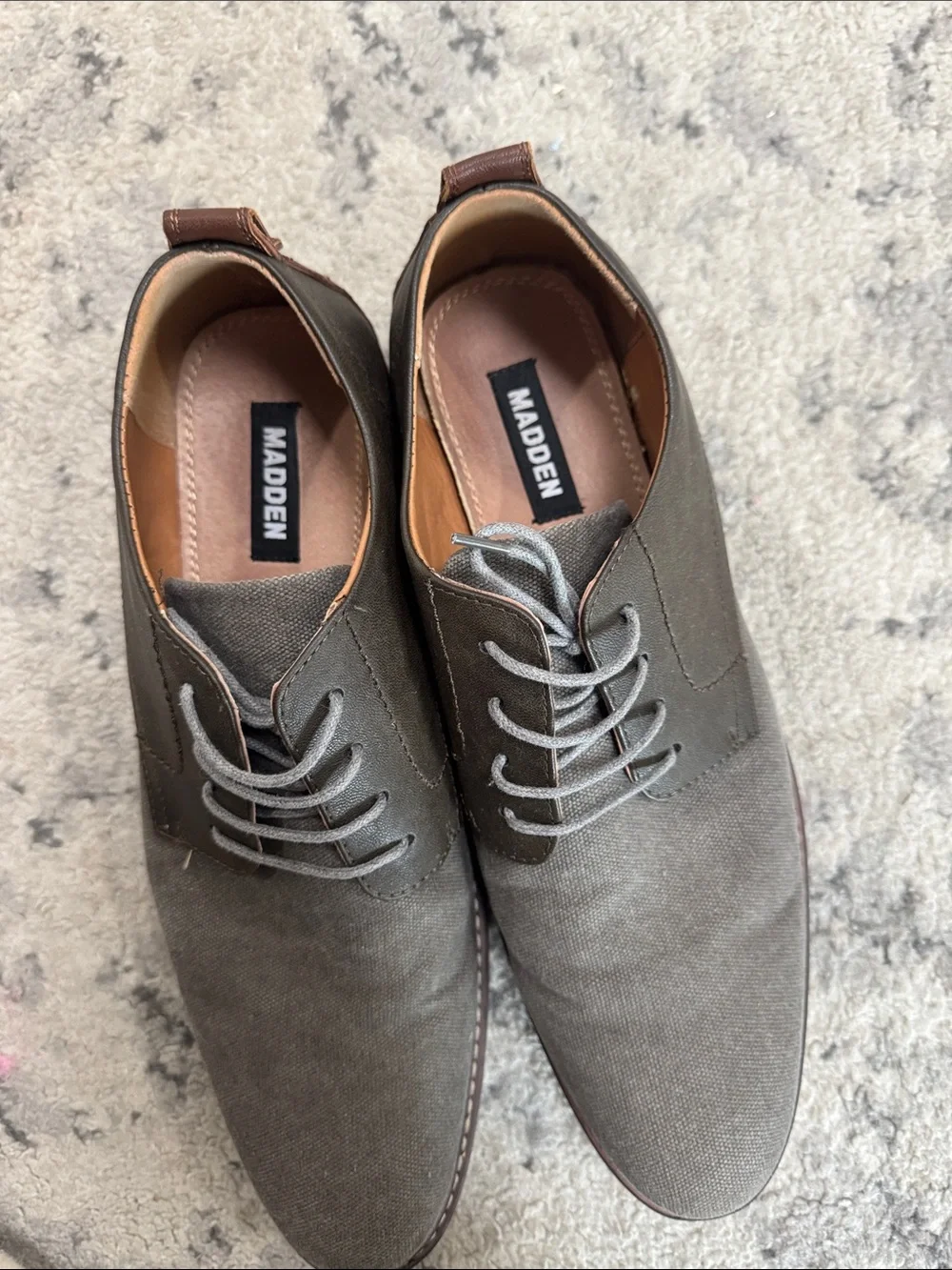 Madden nyc Men's Casual Lace-Up Dress Shoes in Gray